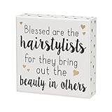 Collins Blessed are The Hairstylists Box Sign CS-9437