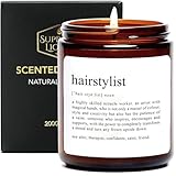 Funny Gifts for Hairstylist, Cool Hairdresser Candle for...