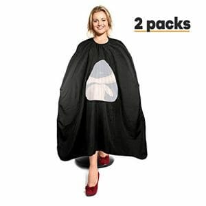 1-Celebrita Pack of 2 Waterproof Barber Cape for All